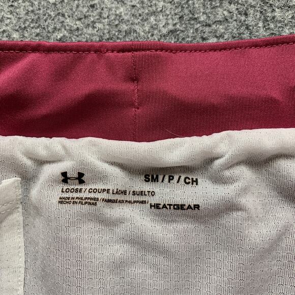 Under Armour Running Shorts Womens S Small Plum Purple Lined Loose HeatGear - Picture 6 of 11